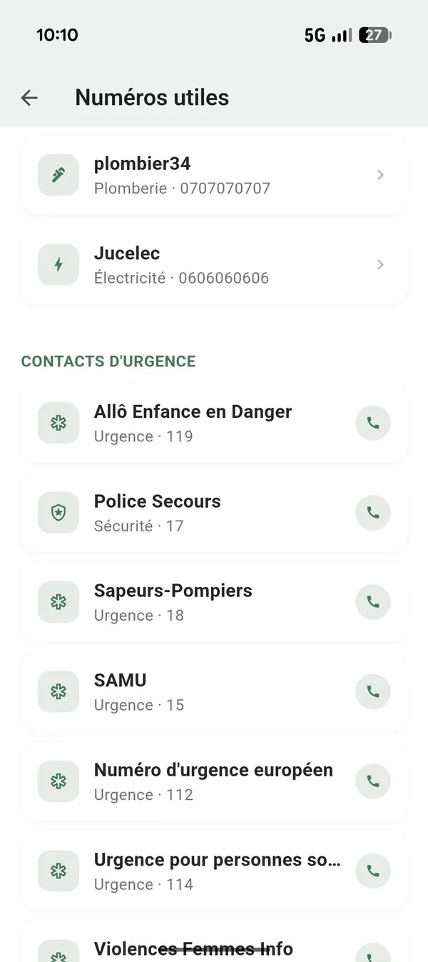 Contacts