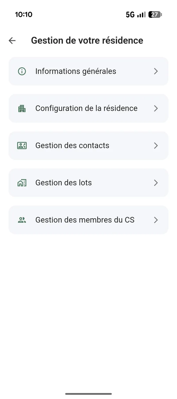 Résidence & conseil syndical